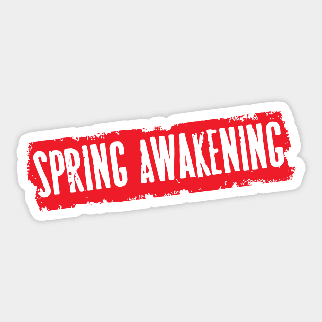 Spring Awakening Logo Sticker by byebyesally